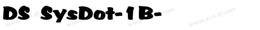 DS SysDot-1B字体转换